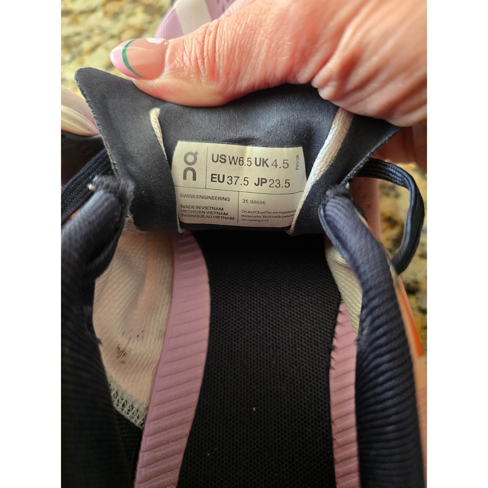 On Cloudflow Womens Running Shoes Pink‎ Orange Size 6.5 35.98686 Sneakers - Picture 7 of 7